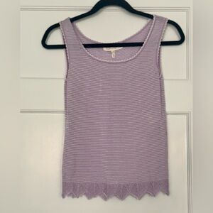 ESCADA Wool Knit Top with Scalloped Edge - Size EU 34 / US 4